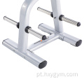 Equipamento de ginástica de fitness Rack de placa de peso livre